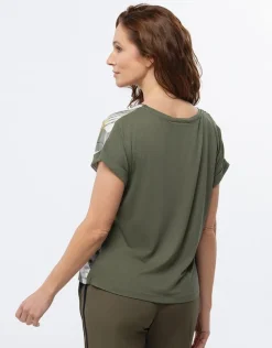 T-shirt bi-matière motif
