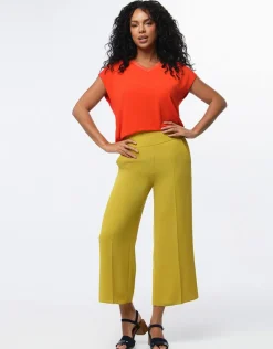 T-shirt bi-matière orange