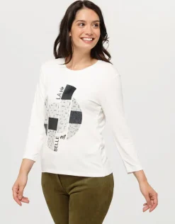 T-shirt blanc imprimé