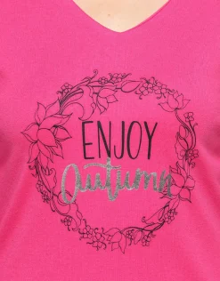 T-shirt coton modal rose