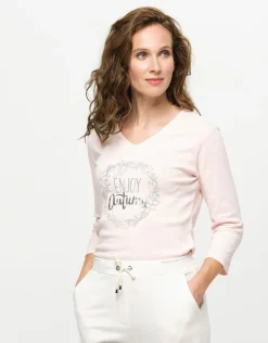 T-shirt coton modal rose