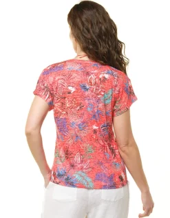 T-shirt rouge imprimé