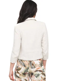 Veste 100% lin beige
