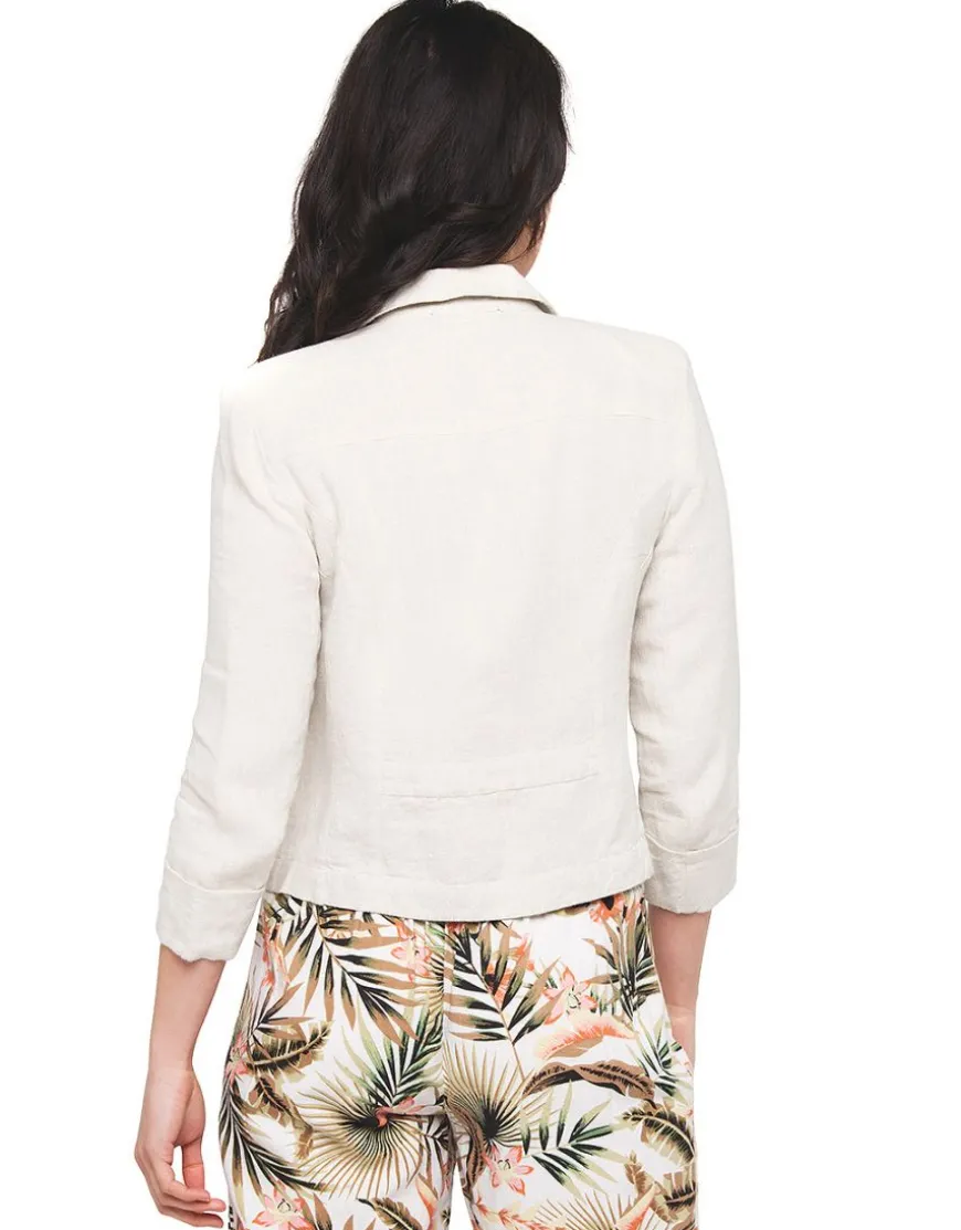 Veste 100% lin beige
