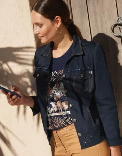Veste bleu denim