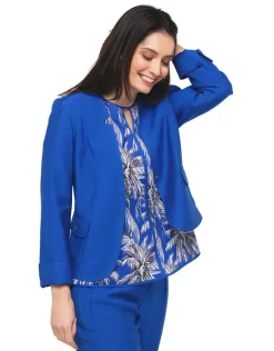 Veste chic bleu roi