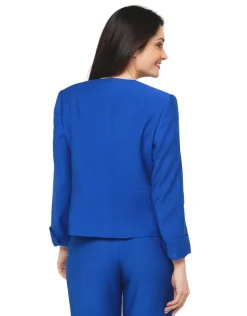 Veste chic bleu roi