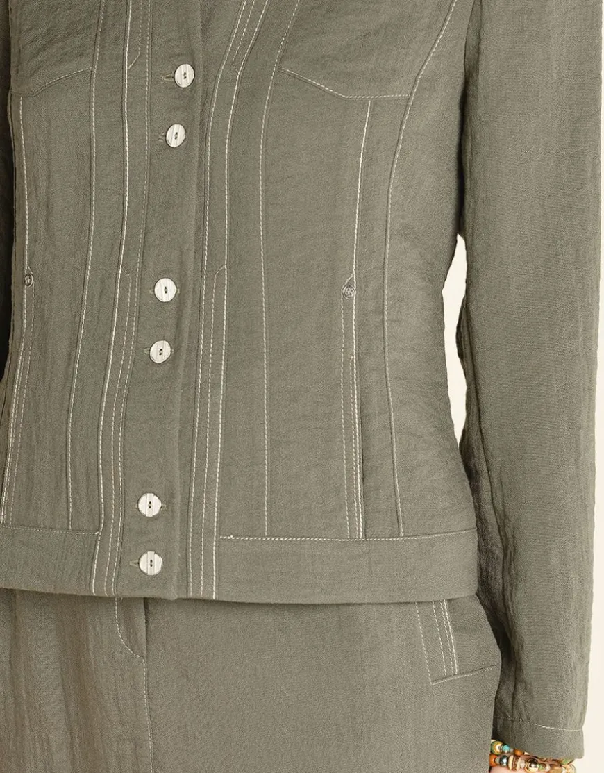 Veste chic kaki