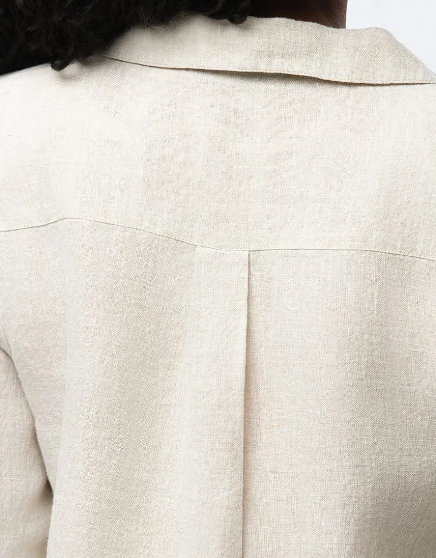Veste chic lin beige
