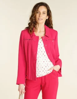 Veste chic rose fuchsia