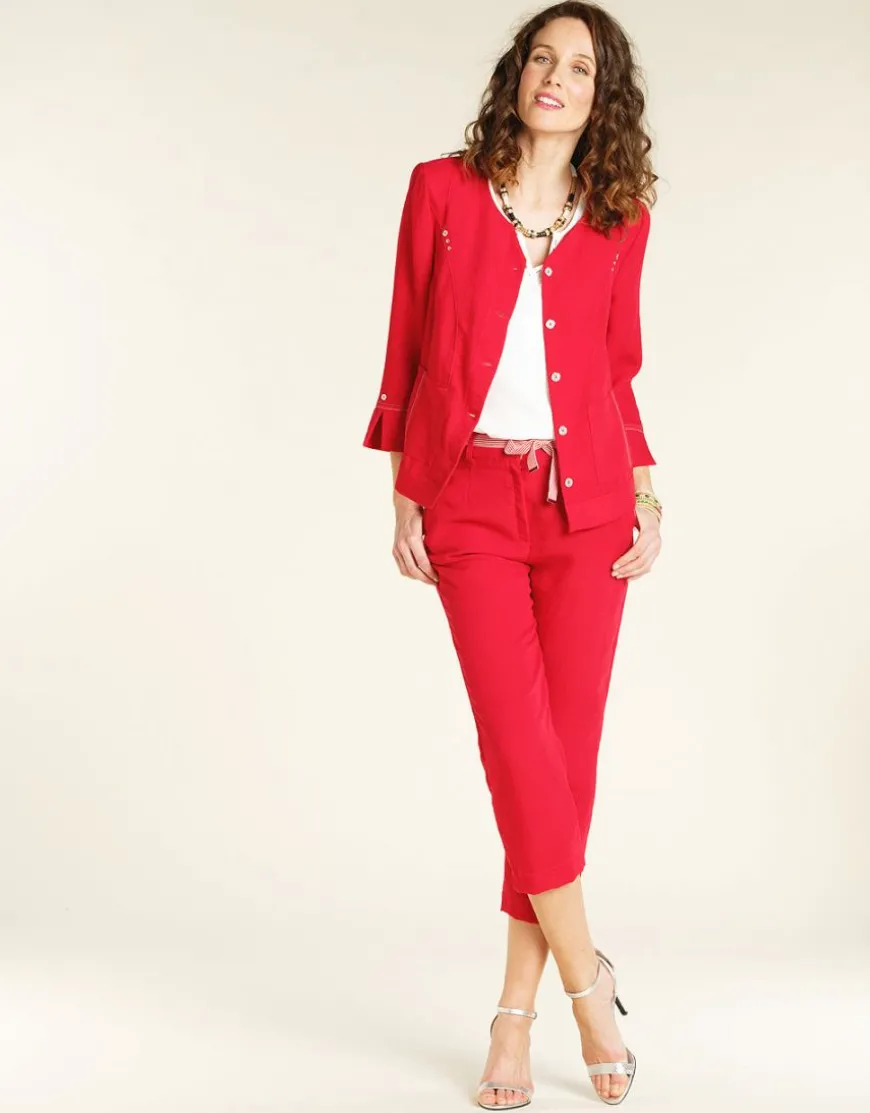Veste chic rouge