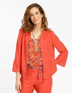 Veste chic rouge légère