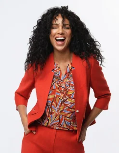 Veste chic terracotta