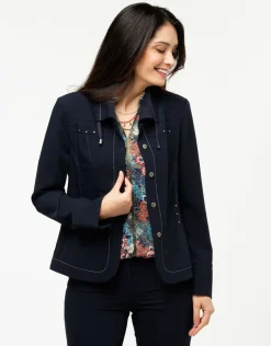 Veste cintrée marine
