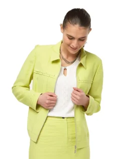 Veste droite vert anis