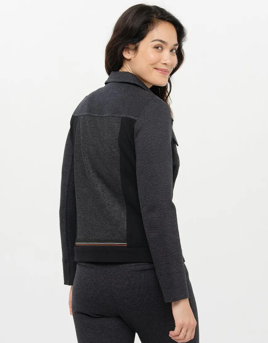 Veste maille grise