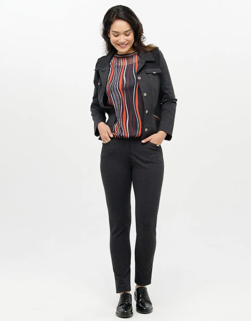 Veste maille grise