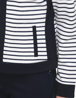 Veste milano rayée bleu