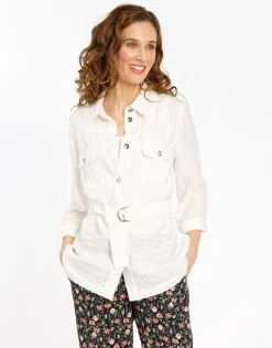 Veste saharienne écrue