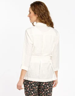 Veste saharienne écrue