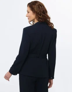 Veste saharienne marine