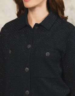Veste souple bleu