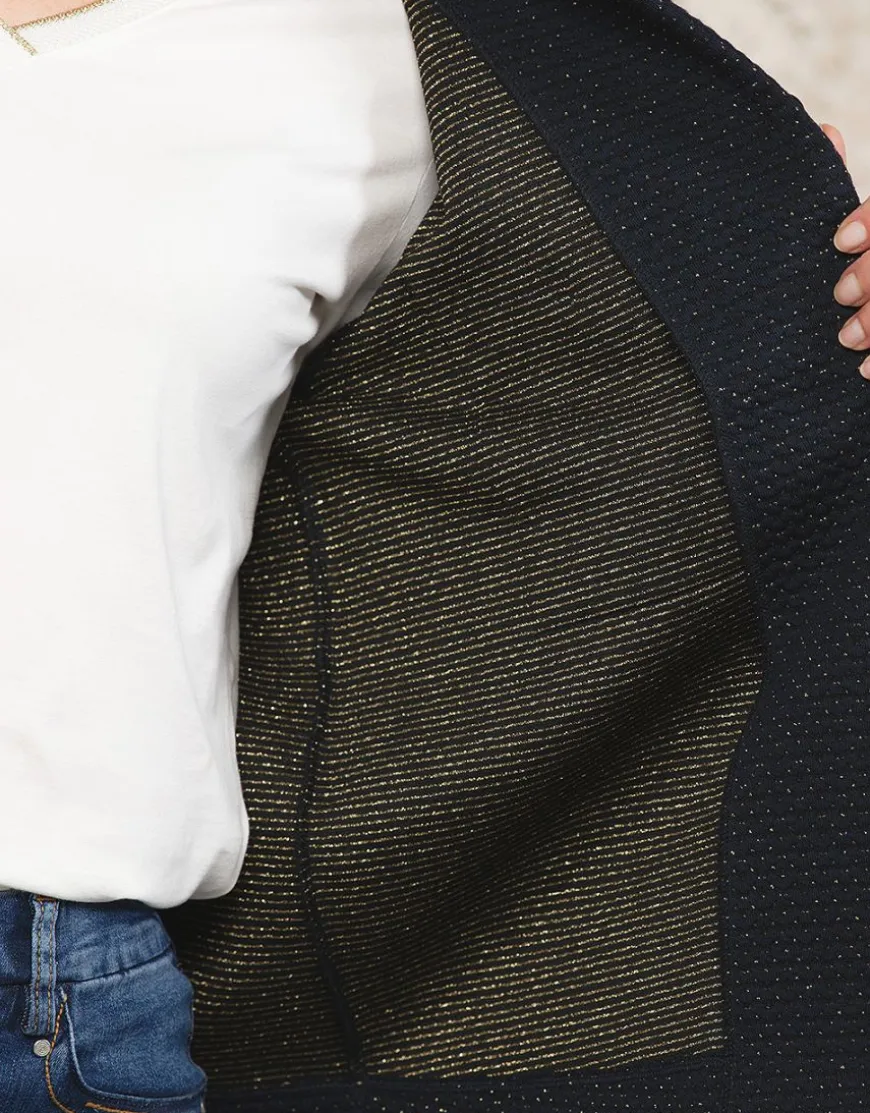 Veste souple bleu