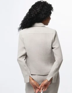Veste tailleur chic beige